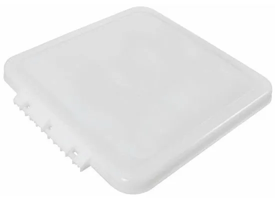 VENT LID WHITE WEDGE SHAPE